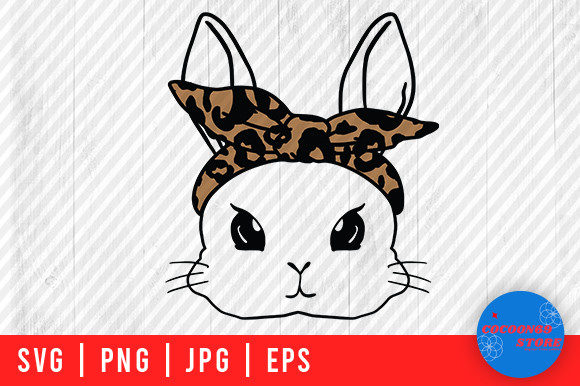 Easter Bunny with Bandana, Bunny Mom Svg Review