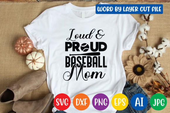 Loud Proud Baseball Mom Svg Design Review