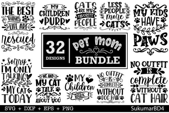 Pet Mom SVG Bundle 32 Design Review