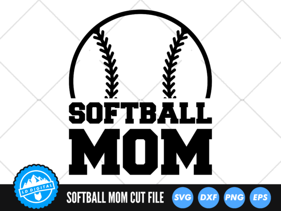 Softball Mom SVG Softball Cut File Review